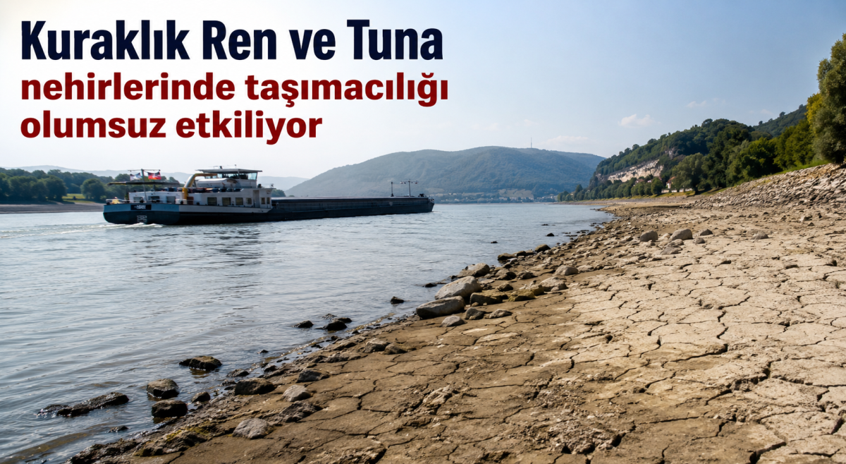 Kuraklık Ren ve Tuna nehirlerinde taşımacılığı olumsuz etkiliyor