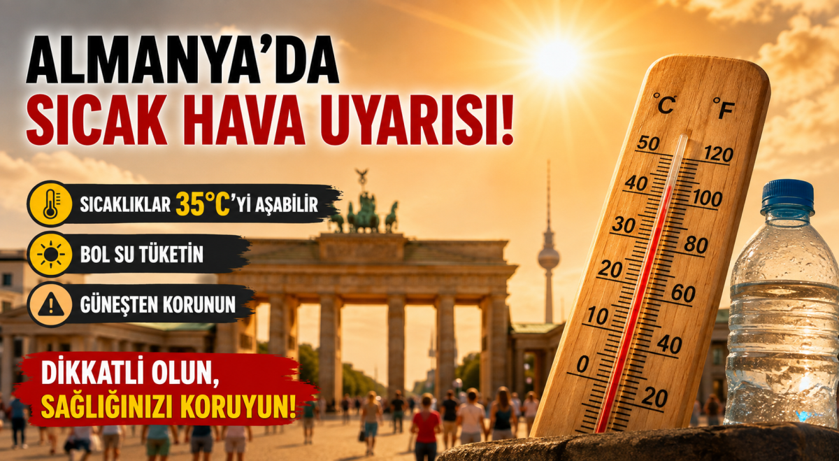 Almanya'da sıcak hava uyarısı
