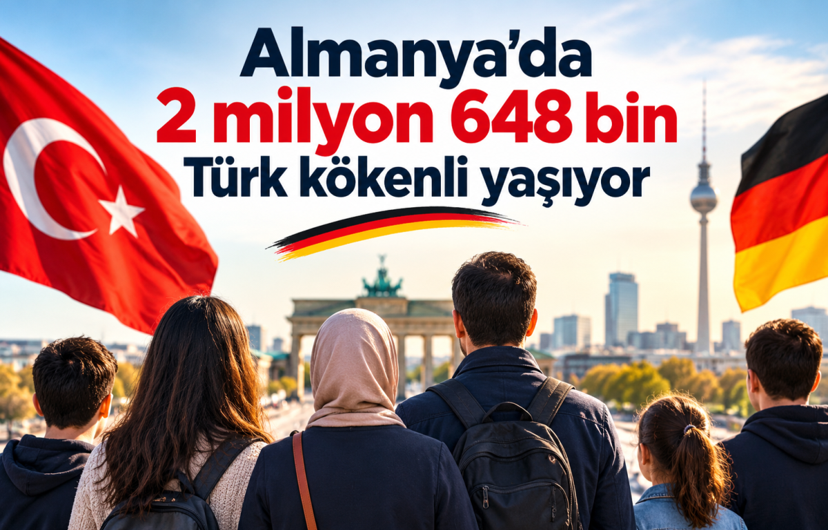 Almanya’da 2 milyon 648 bin Türk kökenli yaşıyor